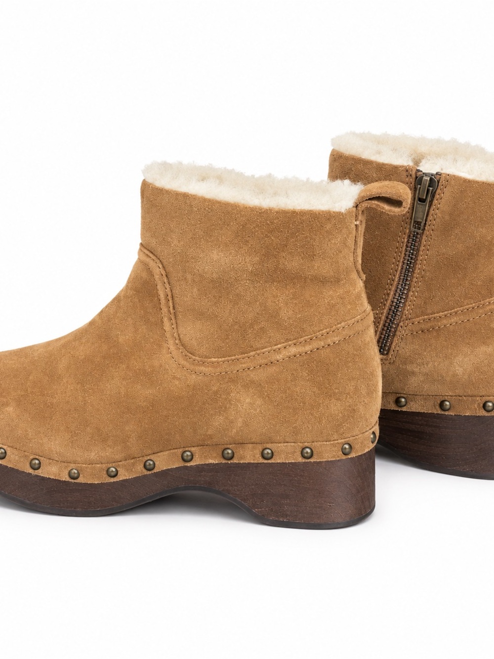 Madewell Marceline Clog Boot in Shearling — Size 7.5